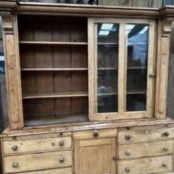 Antique Monumental Early Victorian Pine Estate Housekeeper’s Cupboard C 1840 -Storage Furniture Sales 2024 antique monumental early victorian pine estate housekeeper s cupboard c 1840 sku77357511 0 8