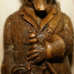 Unknown Antique Musical Circa 1880 Black Forest Hand Carved Fox Whip Hook Glass Eyes -Storage Furniture Sales 2024 antique musical circa 1880 black forest hand carved fox whip hook glass eyes sku27561550 0 5