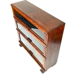 Unknown Antique Oak & Glazed Sectional Barristers Bookcase / Display Cabinet / C.1930 -Storage Furniture Sales 2024 antique oak glazed sectional barristers bookcase display cabinet c 1930 sku95408333 0 2