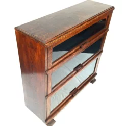 Unknown Antique Oak & Glazed Sectional Barristers Bookcase / Display Cabinet / C.1930 -Storage Furniture Sales 2024 antique oak glazed sectional barristers bookcase display cabinet c 1930 sku95408333 0 8