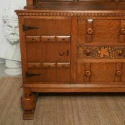 Antique Oak Sideboard Carved Court Cupboard Credenza Dresser -Storage Furniture Sales 2024 antique oak sideboard carved court cupboard credenza dresser sku15660966 0 1