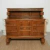 Antique Oak Sideboard Carved Court Cupboard Credenza Dresser