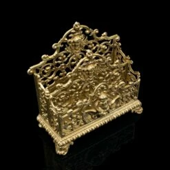 Unknown Antique Ornate Letter Rack Italian Gilt Stationery Stand, Desk Tidy Victorian -Storage Furniture Sales 2024 antique ornate letter rack italian gilt stationery stand desk tidy victorian sku87867270 0 5