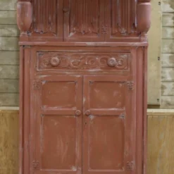 Unknown Antique Painted Court Cupboard