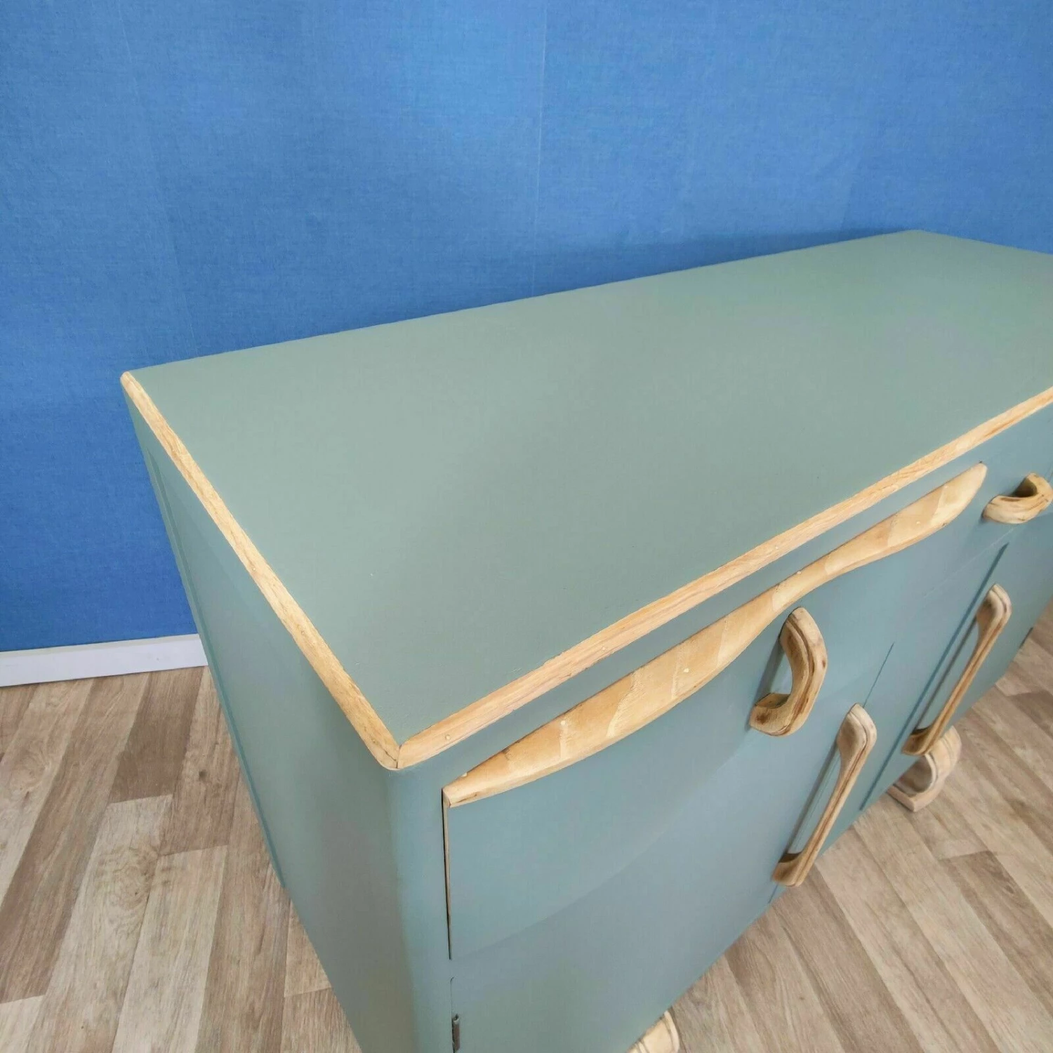 Antique Painted Sideboard Pine And Beech Farmhouse Dresser Cupboard Cabinet 6 Antique Painted Sideboard Pine And Beech Farmhouse Dresser Cupboard Cabinet - Image 6