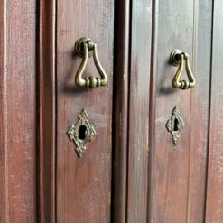 Unknown Antique Pitch Pine Solid Cupboard W. Panelled Doors And And Internal Shelving -Storage Furniture Sales 2024 antique pitch pine solid cupboard w panelled doors and and internal shelving sku60150809 0 1