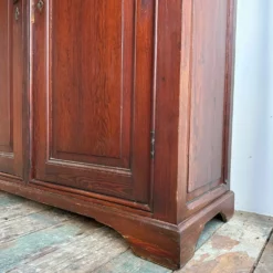 Unknown Antique Pitch Pine Solid Cupboard W. Panelled Doors And And Internal Shelving -Storage Furniture Sales 2024 antique pitch pine solid cupboard w panelled doors and and internal shelving sku60150809 0 4
