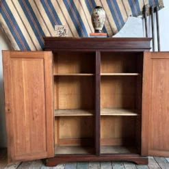Unknown Antique Pitch Pine Solid Cupboard W. Panelled Doors And And Internal Shelving -Storage Furniture Sales 2024 antique pitch pine solid cupboard w panelled doors and and internal shelving sku60150809 0 6