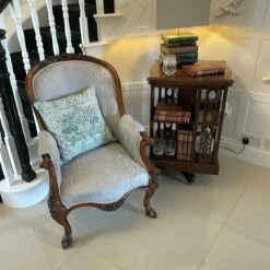 Front Page -Storage Furniture Sales 2024 antique quality marquetry inlaid mahogany free standing revolving bookcase sku76063182 0 1