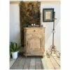 Antique Scandinavian Bleached Oak Cupboard Driftwood Style C.1850 Single Door