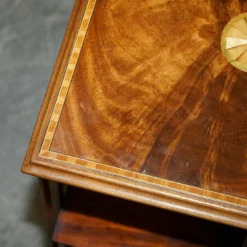 Unknown Antique Sheraton Revival Mahogany & Satinwood Revolving Bookcase Side End Table 14 Unknown Antique Sheraton Revival Mahogany & Satinwood Revolving Bookcase Side End Table -Storage Furniture Sales 2024 antique sheraton revival mahogany satinwood revolving bookcase side end table 0 3