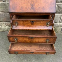 Unknown Antique Slim Burr Walnut Bureau Bookcase -Storage Furniture Sales 2024 antique slim burr walnut bureau bookcase sku26010998 0 10
