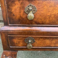 Unknown Antique Slim Burr Walnut Bureau Bookcase -Storage Furniture Sales 2024 antique slim burr walnut bureau bookcase sku26010998 0 11