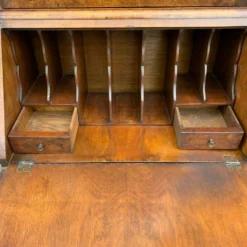 Unknown Antique Slim Burr Walnut Bureau Bookcase -Storage Furniture Sales 2024 antique slim burr walnut bureau bookcase sku26010998 0 8