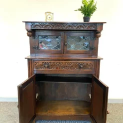 Antique Small Carved Court Cupboard By Maple & Co Storage Cupboard Dark Oak Made In England 1920 -Storage Furniture Sales 2024 antique small carved court cupboard by maple co storage cupboard dark oak made in england 1920 sku86525163 0 5