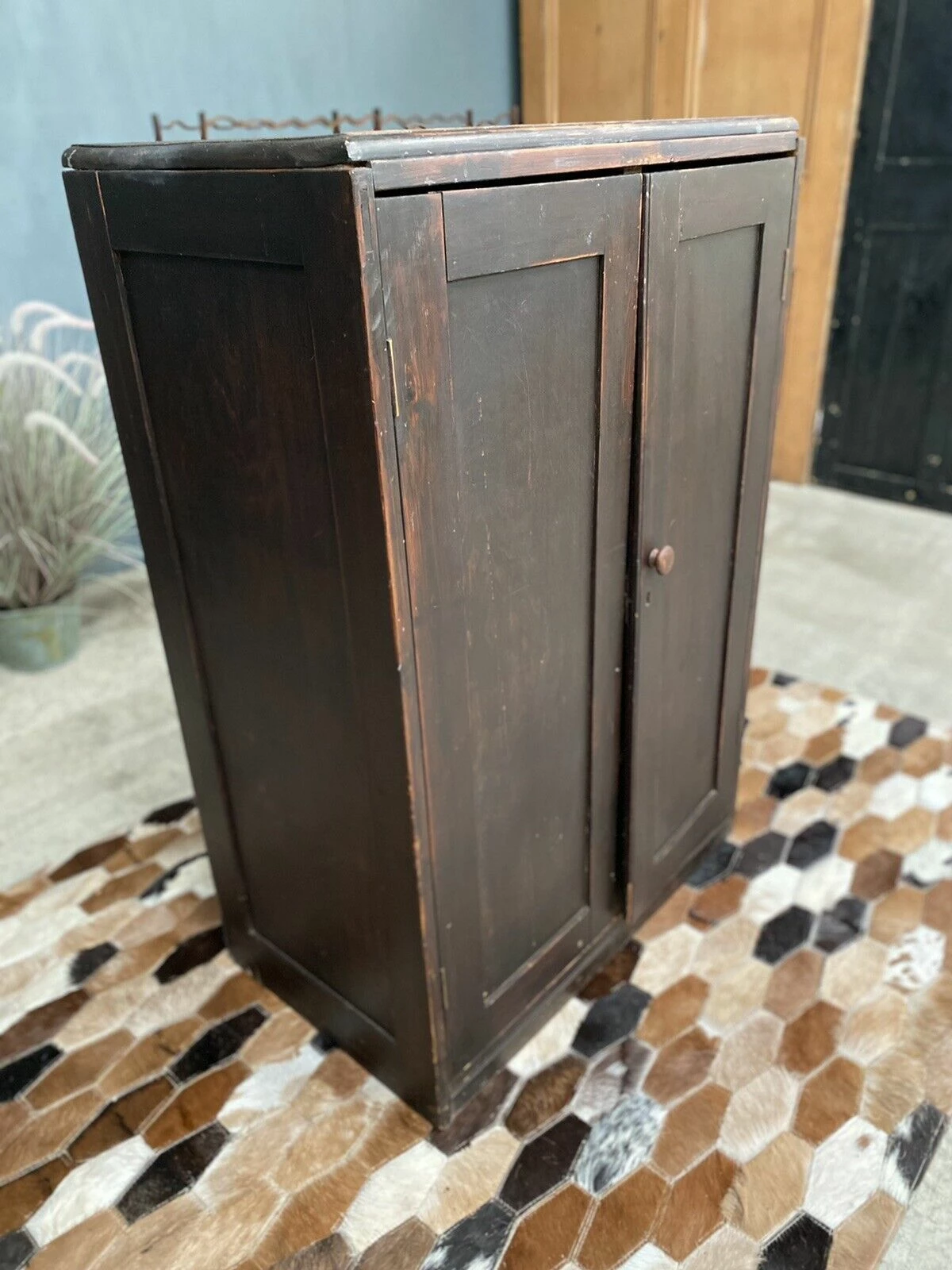 Unknown Antique Stained Pine Estate Cupboard, C 1880 12 Unknown Antique Stained Pine Estate Cupboard, C 1880 - Image 12