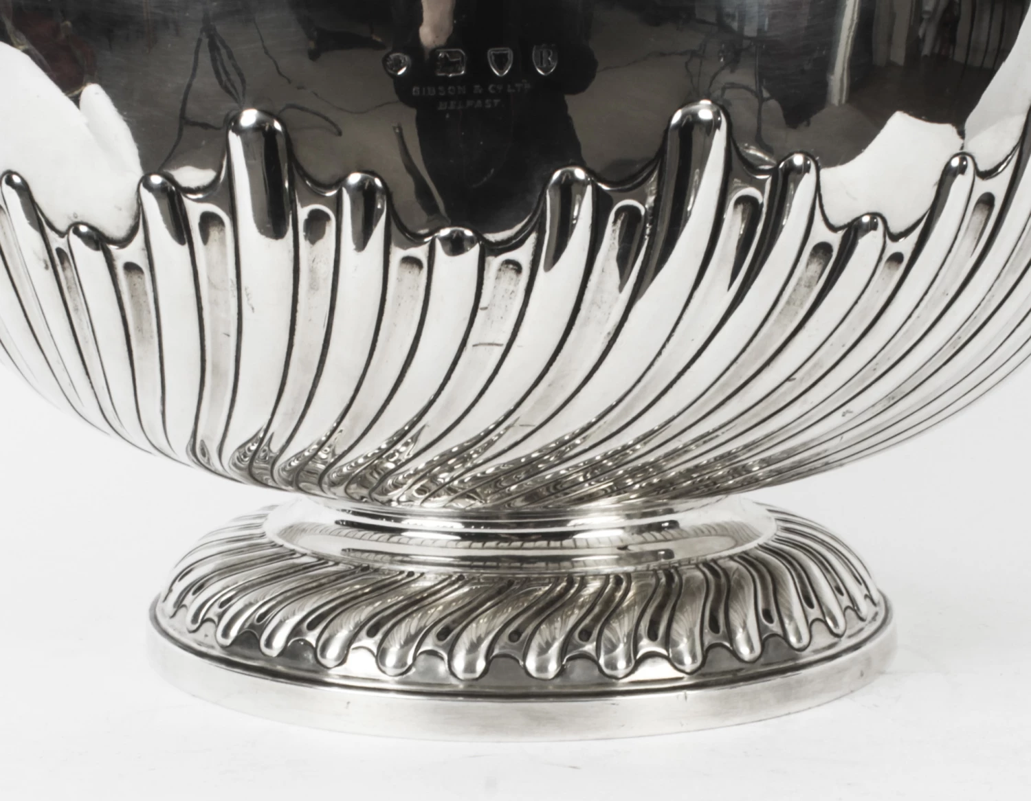 Antique Sterling Silver Punch Bowl Walter Barnard 1892 19th C 6 Antique Sterling Silver Punch Bowl Walter Barnard 1892 19th C - Image 6