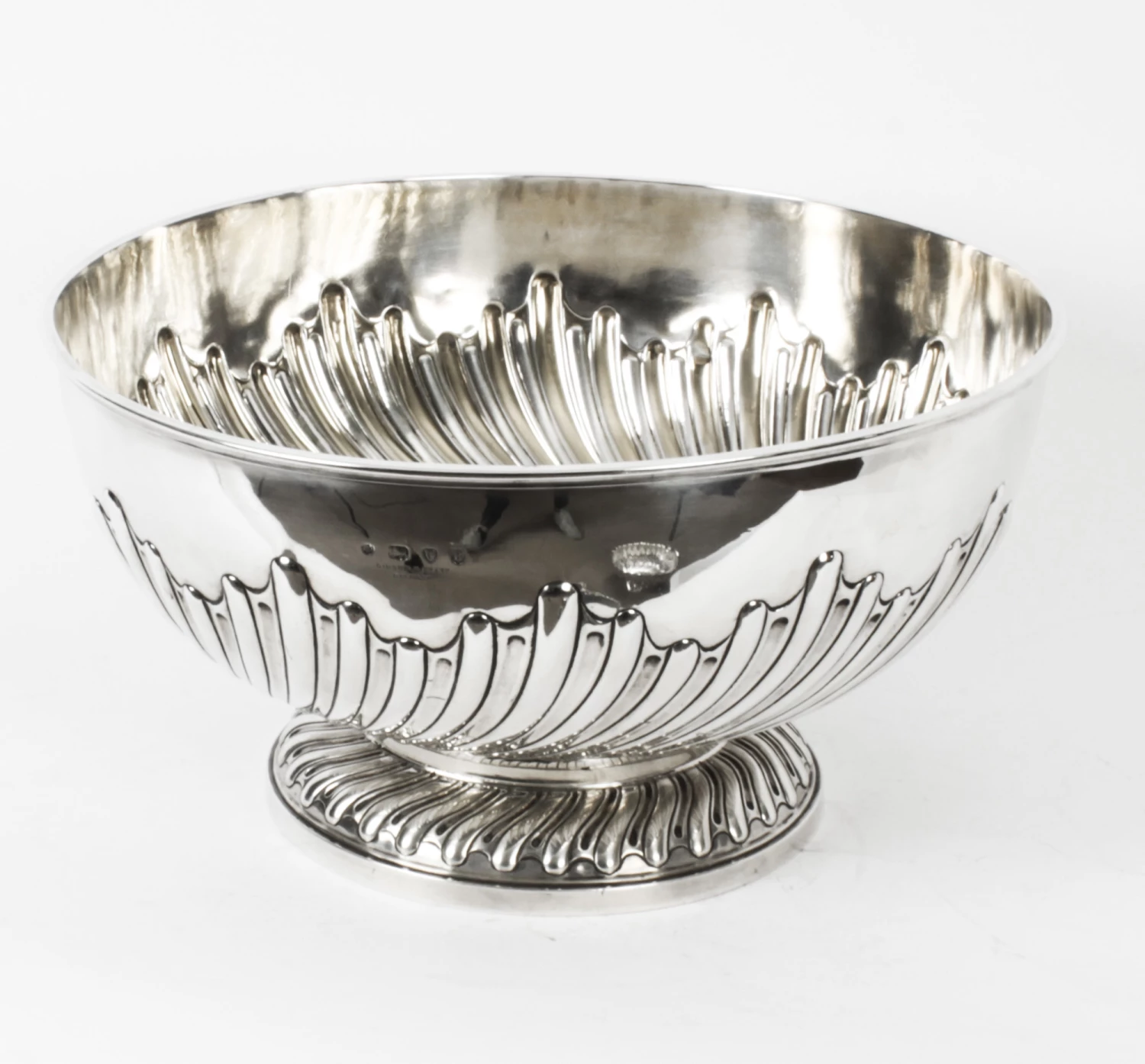 Antique Sterling Silver Punch Bowl Walter Barnard 1892 19th C 8 Antique Sterling Silver Punch Bowl Walter Barnard 1892 19th C - Image 8