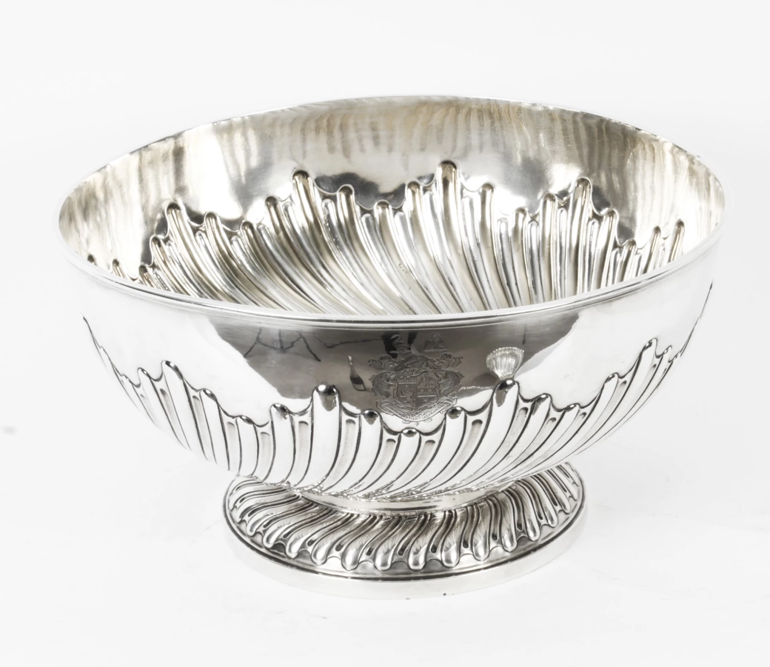 Antique Sterling Silver Punch Bowl Walter Barnard 1892 19th C 1 Antique Sterling Silver Punch Bowl Walter Barnard 1892 19th C