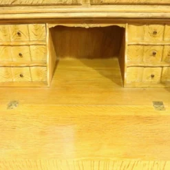 Unknown Antique Style Light Oak Continental Large Bureau Bookcase -Storage Furniture Sales 2024 antique style light oak continental large bureau bookcase sku68715720 0 4