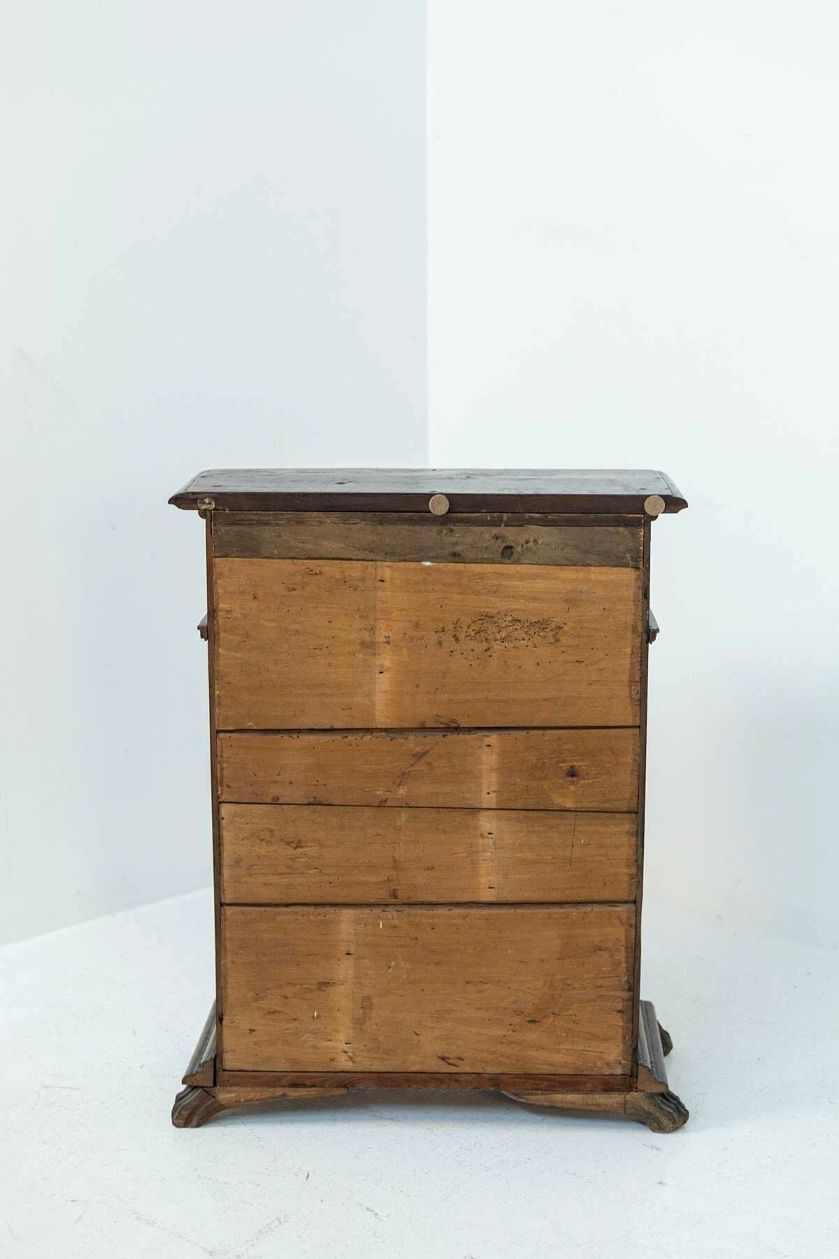 Unknown Antique Tuscan Walnut Cabinet With Inlays 12 Unknown Antique Tuscan Walnut Cabinet With Inlays - Image 12