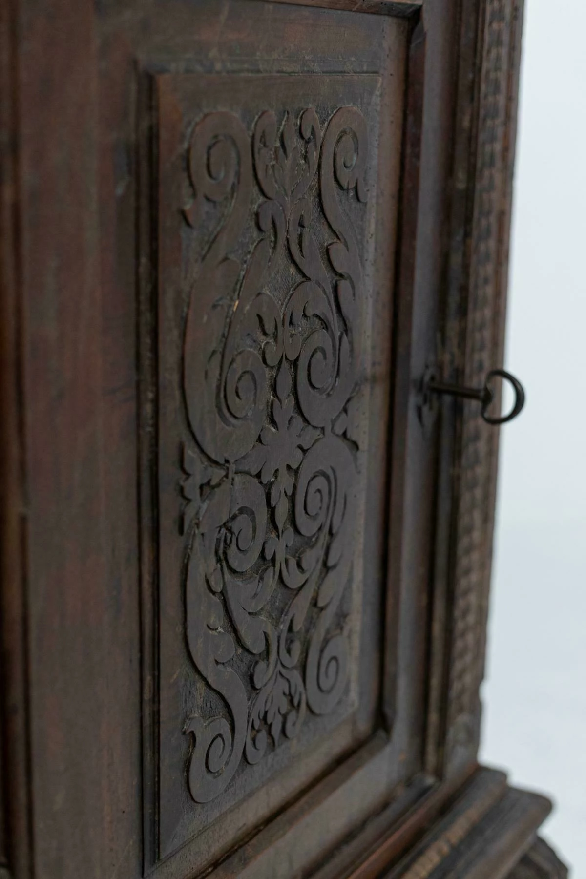 Unknown Antique Tuscan Walnut Cabinet With Inlays 4 Unknown Antique Tuscan Walnut Cabinet With Inlays - Image 4