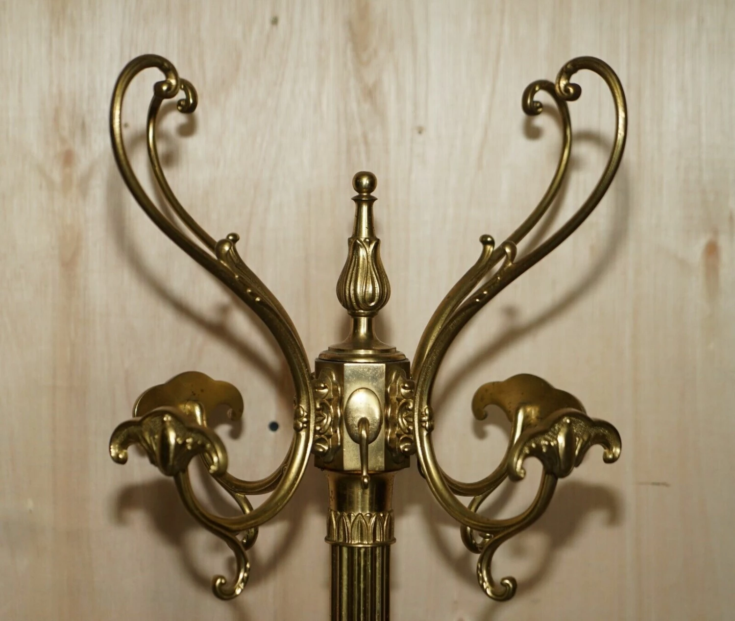 Antique Victorian Circa 1900 Brass Marble Base Coat Hat & Scarf Stand Or Rack 19 Antique Victorian Circa 1900 Brass Marble Base Coat Hat & Scarf Stand Or Rack - Image 19