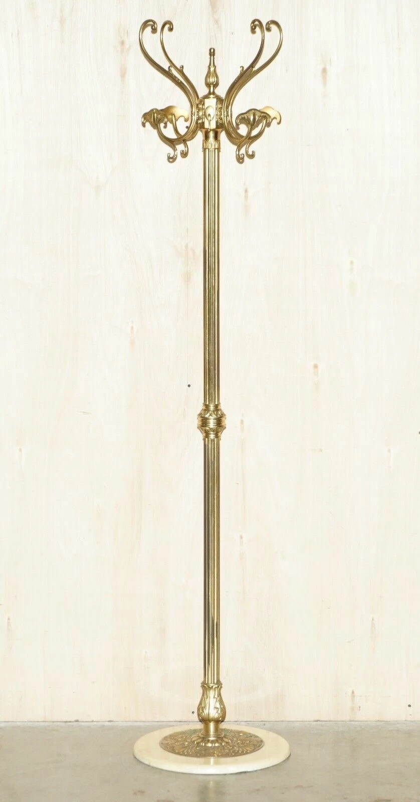 Antique Victorian Circa 1900 Brass Marble Base Coat Hat & Scarf Stand Or Rack 1 Antique Victorian Circa 1900 Brass Marble Base Coat Hat & Scarf Stand Or Rack