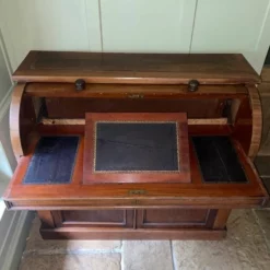 Antique Victorian Cylinder Roll Top Mahogany Bureau Desk Cupboard -Storage Furniture Sales 2024 antique victorian cylinder roll top mahogany bureau desk cupboard sku21031288 0 3
