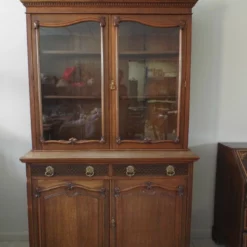 Unknown Antique Victorian Golden Oak Bookcase Cabinet -Storage Furniture Sales 2024 antique victorian golden oak bookcase cabinet sku79886183 0 1