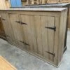Antique Victorian Painted Pine Large Housekeeper's Storage Cupboard, C 1870