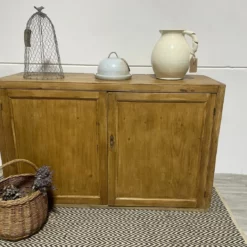 Unknown Antique Victorian Pine Larder Boot Room Cupboard Linen