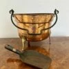 Antique Victorian Quality Copper Coal Bucket