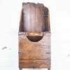 Antique Vintage Rustic Primitive Wooden Oak Grain Scoop