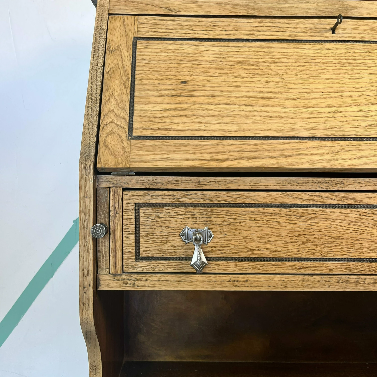 Unknown Art Deco 1920s Vintage Bureau Traditional Storage Sideboard Office 3 Unknown Art Deco 1920s Vintage Bureau Traditional Storage Sideboard Office - Image 3