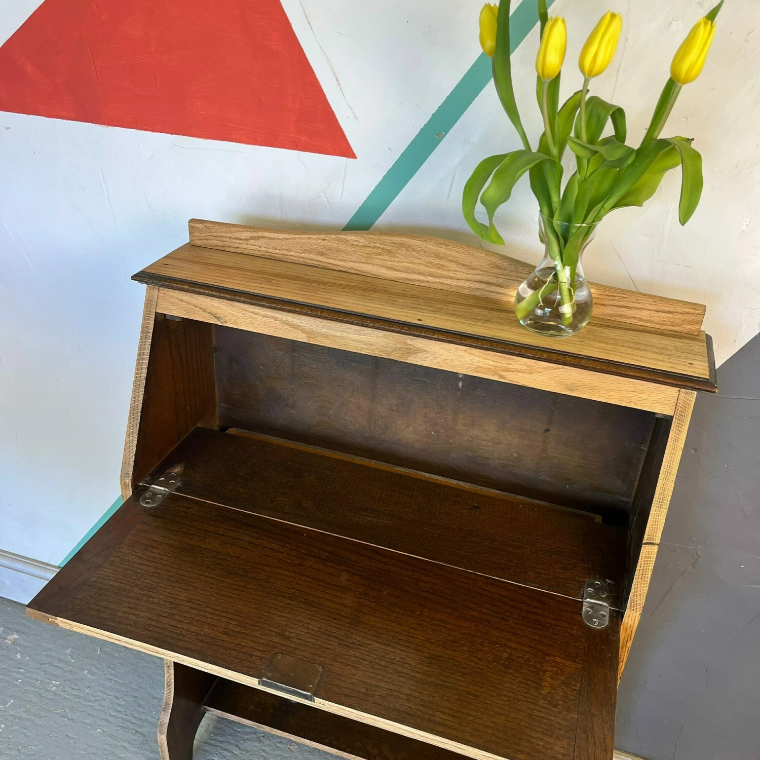 Unknown Art Deco 1920s Vintage Bureau Traditional Storage Sideboard Office 5 Unknown Art Deco 1920s Vintage Bureau Traditional Storage Sideboard Office - Image 5