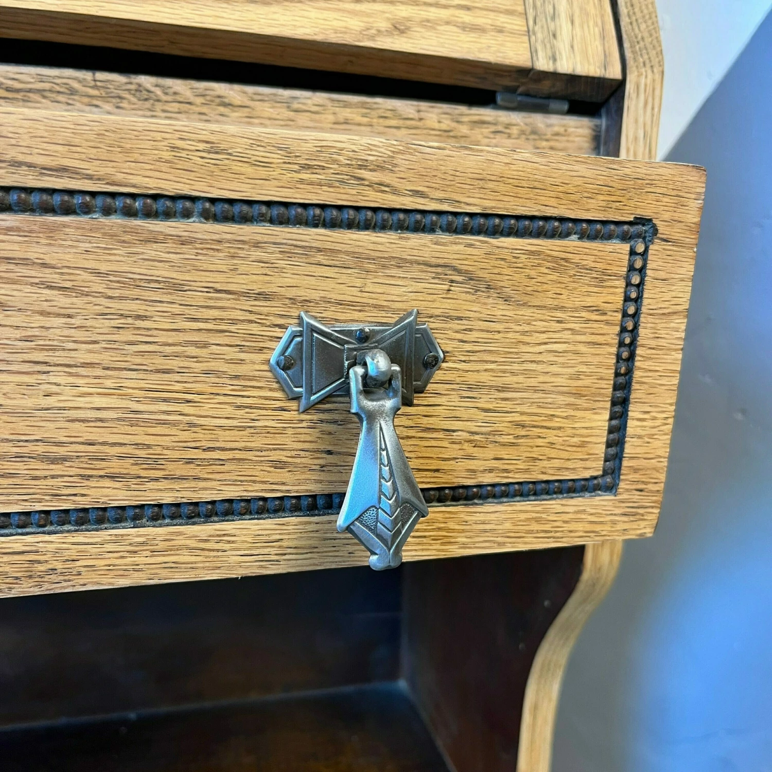 Unknown Art Deco 1920s Vintage Bureau Traditional Storage Sideboard Office 8 Unknown Art Deco 1920s Vintage Bureau Traditional Storage Sideboard Office - Image 8