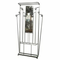 Unknown Art Deco Aluminium French Clothes Stand/ Hallway Wardrobe, 1950s -Storage Furniture Sales 2024 art deco aluminium french clothes stand hallway wardrobe 1950s sku98995437 0 2