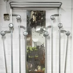 Unknown Art Deco Aluminium French Clothes Stand/ Hallway Wardrobe, 1950s -Storage Furniture Sales 2024 art deco aluminium french clothes stand hallway wardrobe 1950s sku98995437 0 4