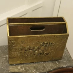 Art Deco Beaten Brass Magazine Rack 6 Art Deco Beaten Brass Magazine Rack -Storage Furniture Sales 2024 art deco beaten brass magazine rack sku40597890 0 2