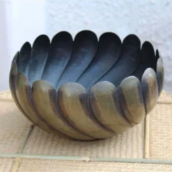 Art Decò Big Decorative Baskets Solid Brass Italian Deign Egidio Casagrande -Storage Furniture Sales 2024 art deco big decorative baskets solid brass italian deign egidio casagrande sku43824434 0 6