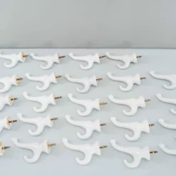 Unknown Art Deco Porcelain Wall Hooks Vienna, Circa 1920s