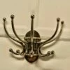 Art Deco Style French Chrome Coat Rack Hat And Coat Hooks