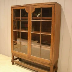 Unknown Art Deco Style Oak Glazed Bookcase -Storage Furniture Sales 2024 art deco style oak glazed bookcase sku37399500 0 5