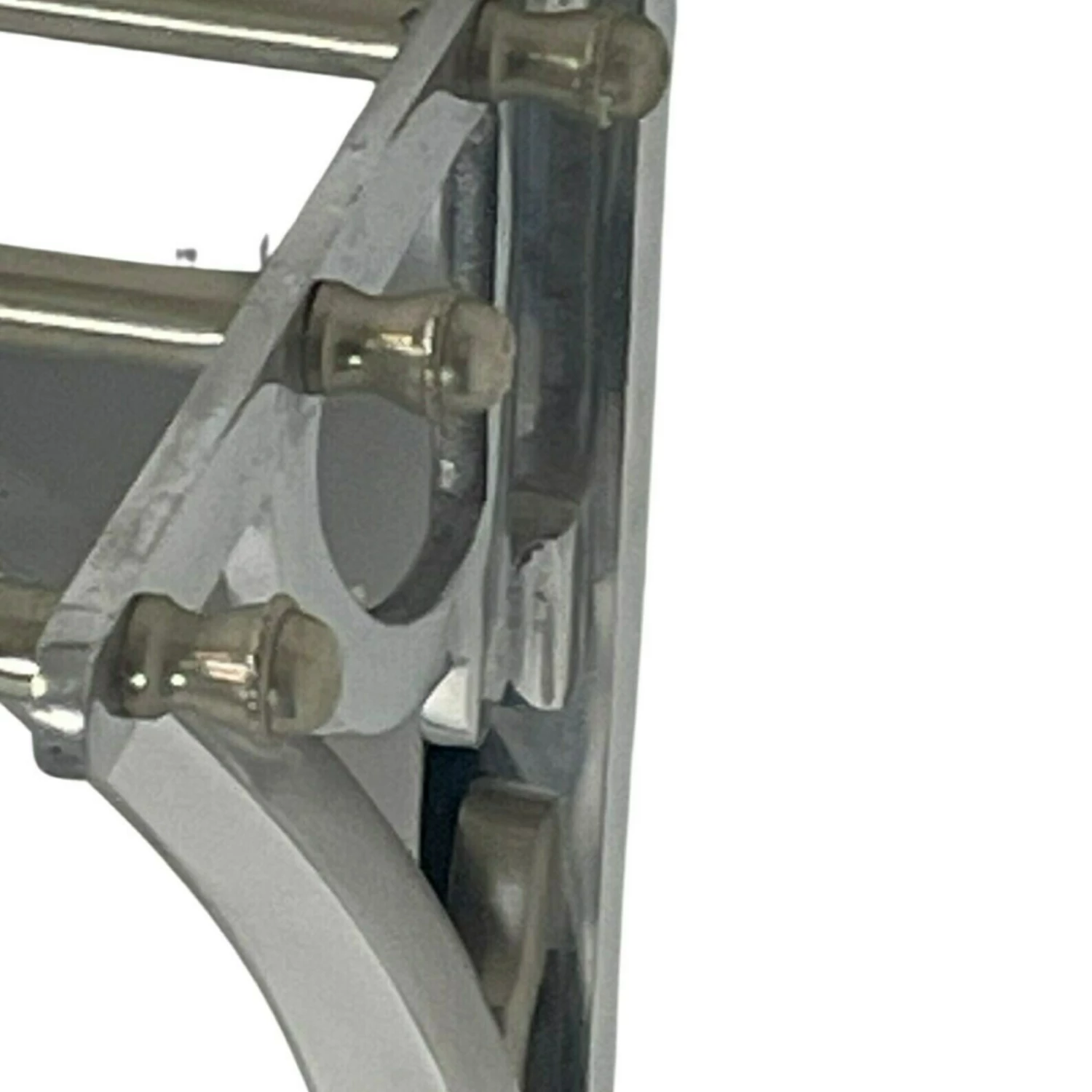 Art Deco Wall Mounted Coatrack With Mirror Metal With Adjustable Hangers 5 Art Deco Wall Mounted Coatrack With Mirror Metal With Adjustable Hangers - Image 5