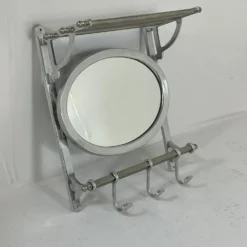 Art Deco Wall Mounted Coatrack With Mirror Metal With Adjustable Hangers 12 Art Deco Wall Mounted Coatrack With Mirror Metal With Adjustable Hangers -Storage Furniture Sales 2024 art deco wall mounted coatrack with mirror metal with adjustable hangers sku88982143 0 5