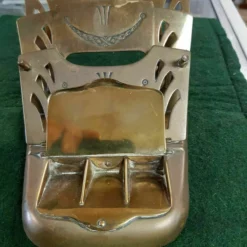 Unknown Art Nouveau Brass Folding Letter Rack -Storage Furniture Sales 2024 art nouveau brass folding letter rack sku45932793 0 1