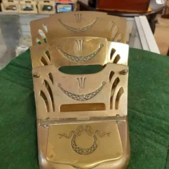 Unknown Art Nouveau Brass Folding Letter Rack -Storage Furniture Sales 2024 art nouveau brass folding letter rack sku45932793 0 5