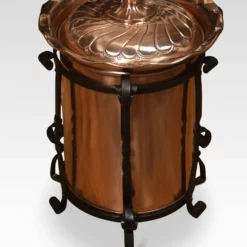 Unknown Arts And Crafts Circular Copper Coal Bucket