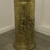 Unknown Arts And Crafts Embossed Brass Stick Stand, Umbrella Stand